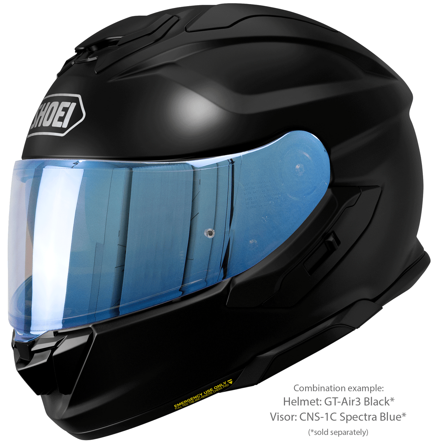 Shoei GT-Air3 Svart – Sportig Touring MC-hjälm