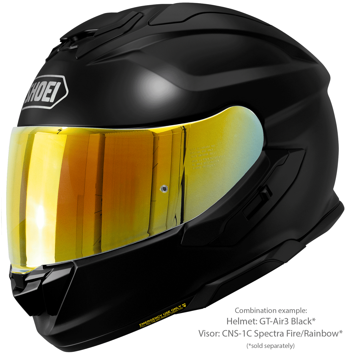 Shoei GT-Air3 Svart – Sportig Touring MC-hjälm