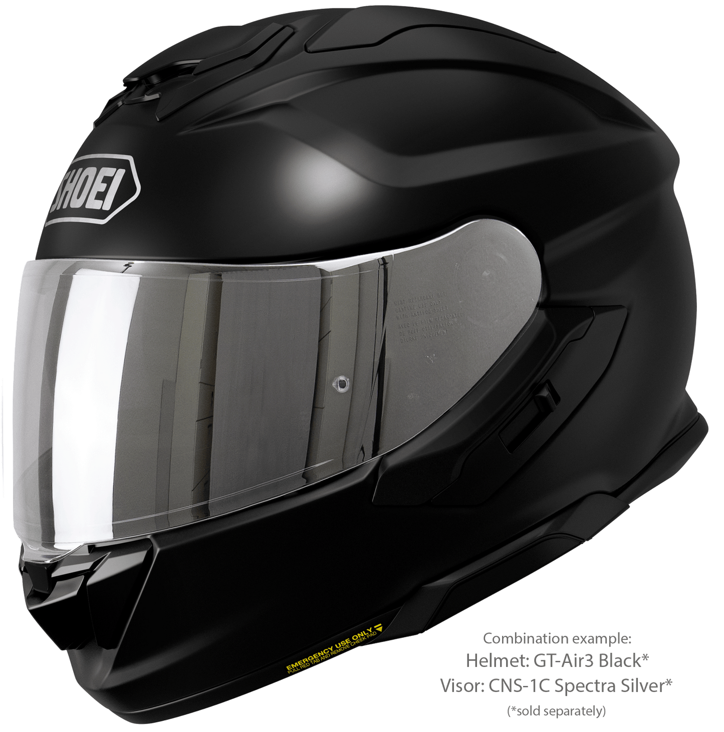 Shoei GT-Air3 Svart – Sportig Touring MC-hjälm