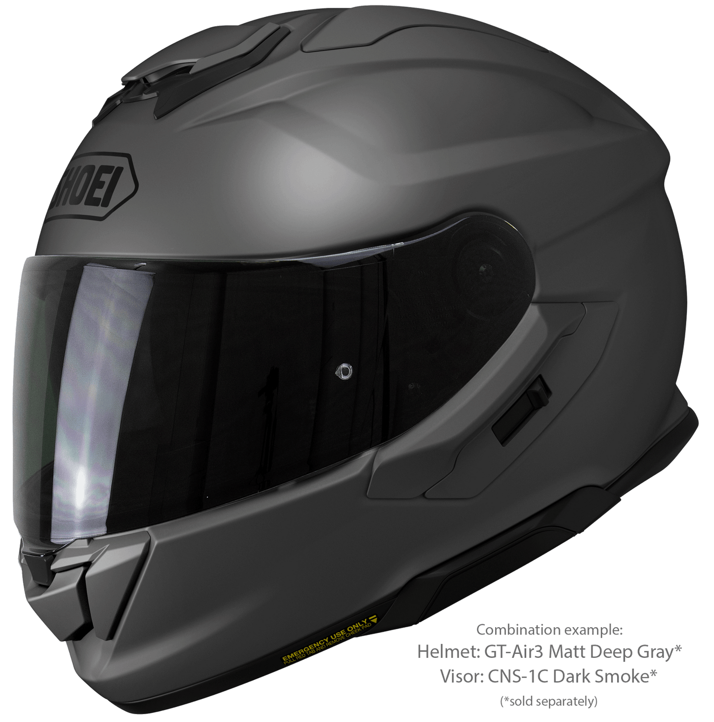 Shoei GT-Air 3 Sportig Touring MC-hjälm - Mattgrå