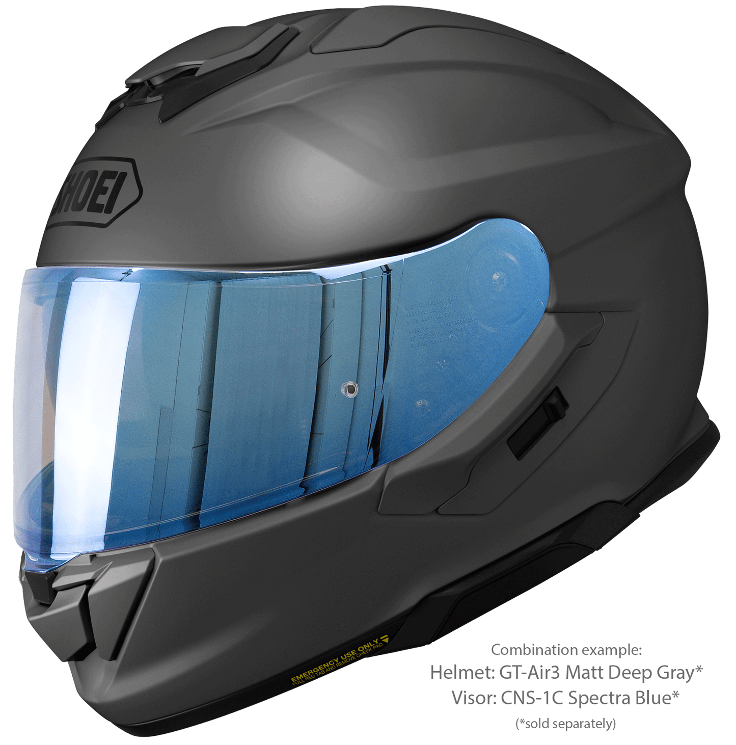 Shoei GT-Air 3 Sportig Touring MC-hjälm - Mattgrå
