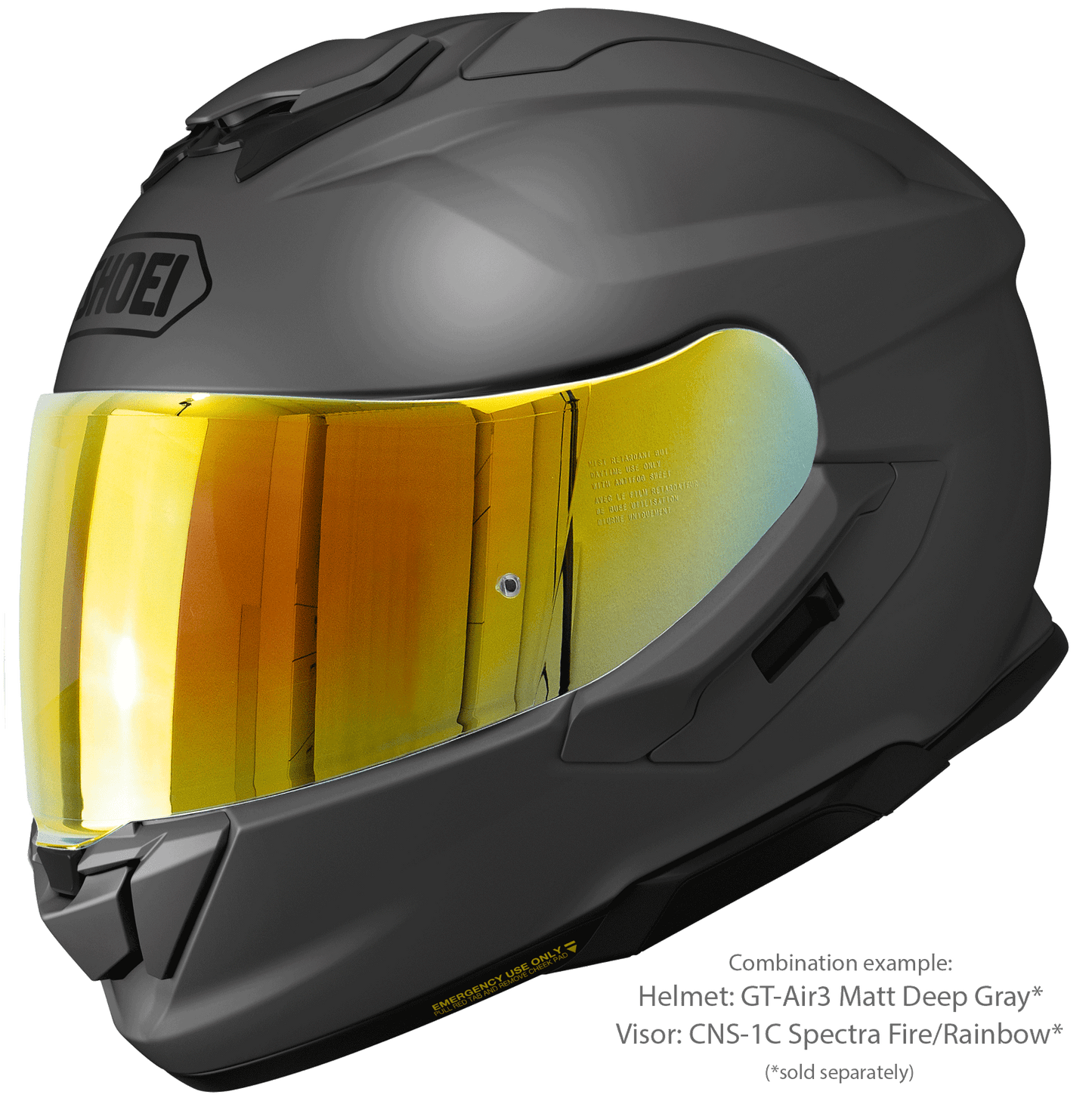 Shoei GT-Air 3 Sportig Touring MC-hjälm - Mattgrå