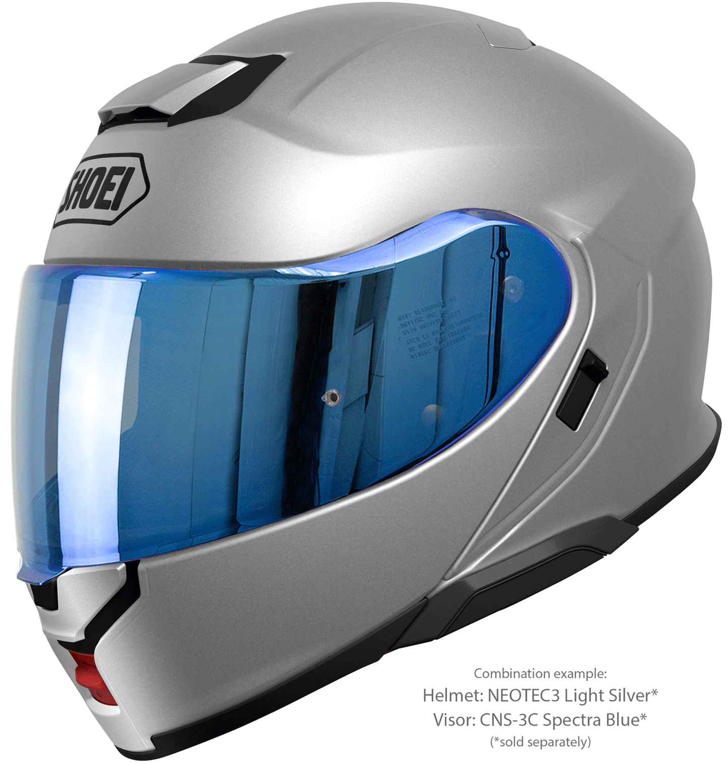 Shoei Neotec 3 Flip-Up Motorcykelhjälm - Silver