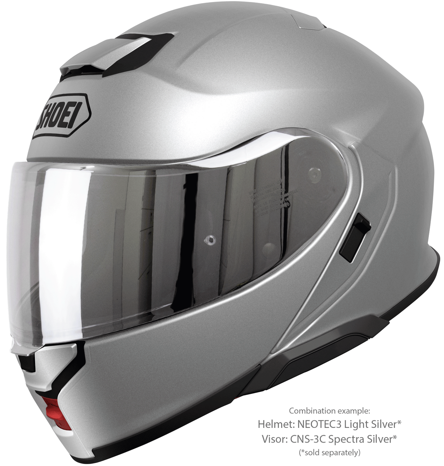 Shoei Neotec 3 Flip-Up Motorcykelhjälm - Silver