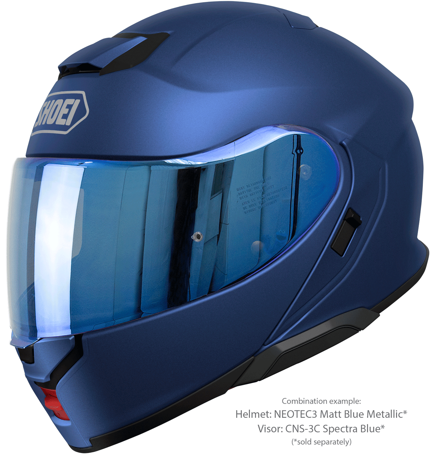 Shoei Neotec 3 Flip-Up Motorcykelhjälm - Mattblå