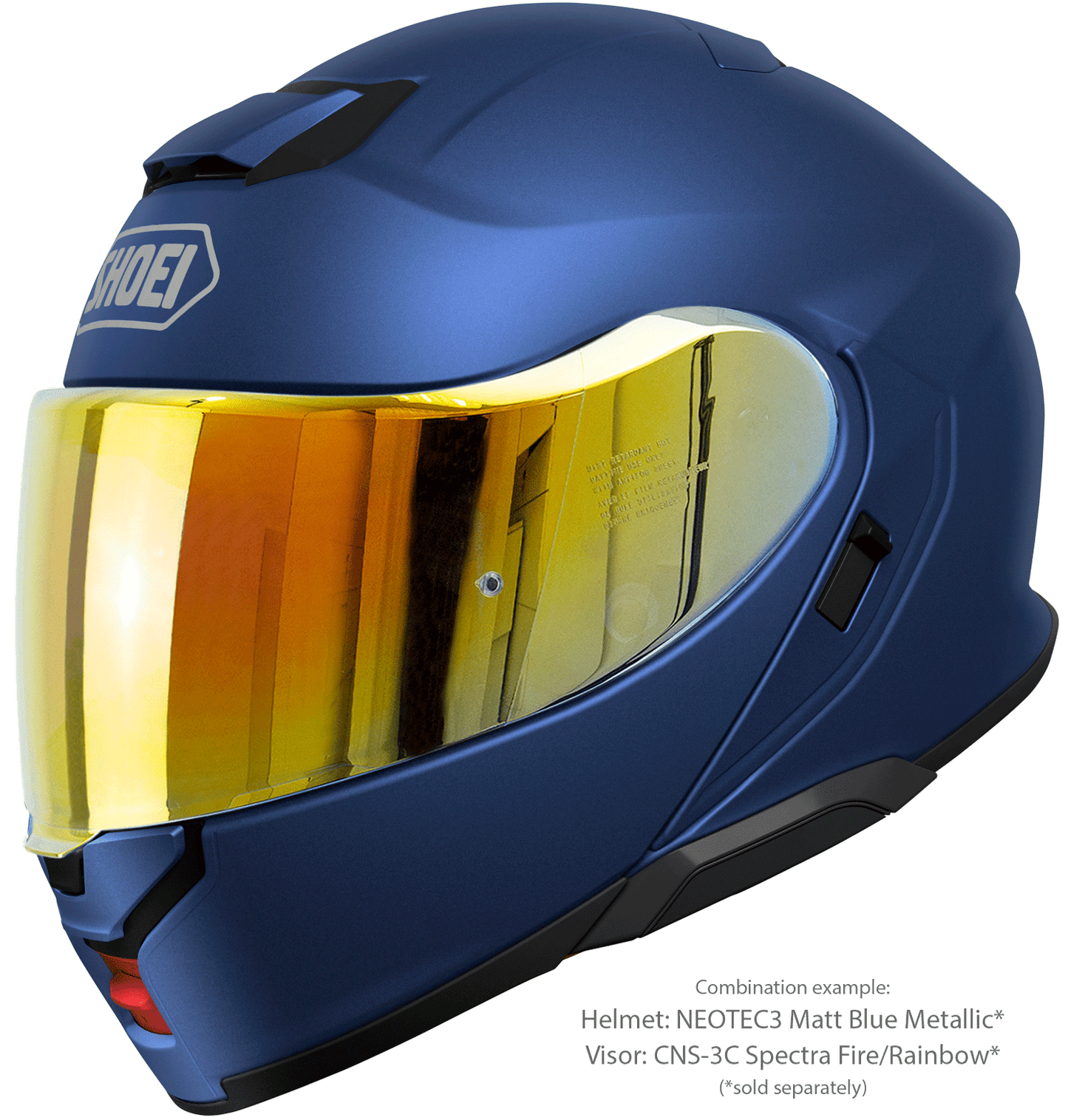 Shoei Neotec 3 Flip-Up Motorcykelhjälm - Mattblå