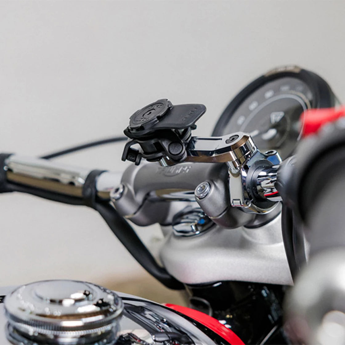 Quad Lock® PRO Chrome Styrefäste Smartphonehållare för Motorcykel