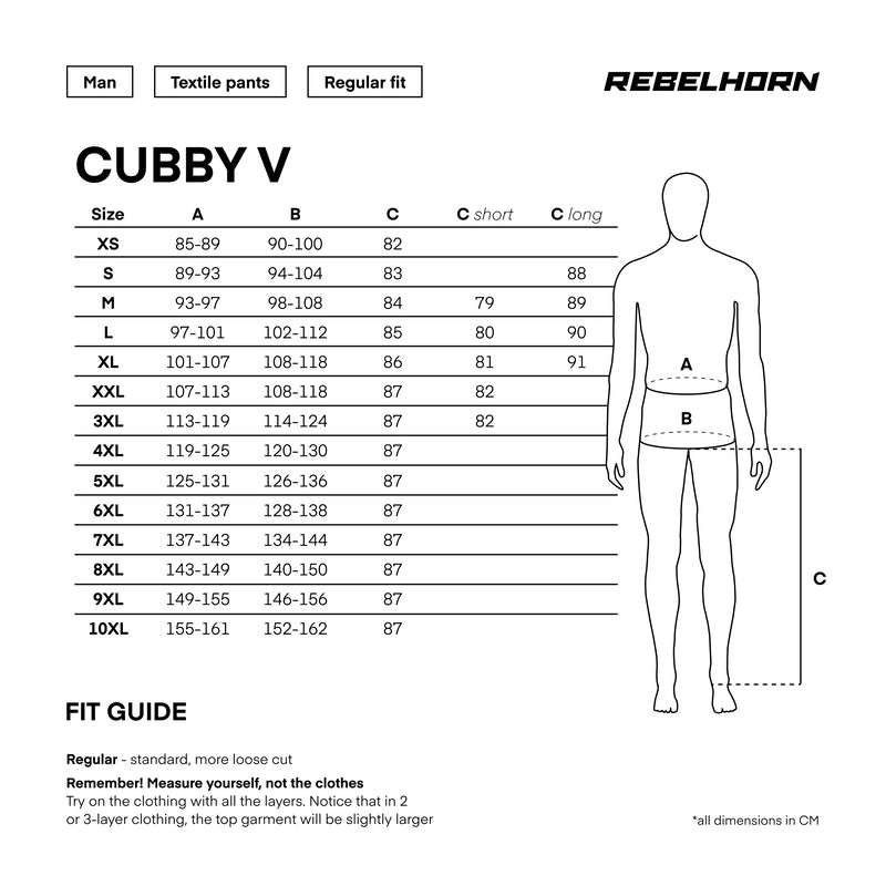 Rebelhorn Cubby V Textil Touringbyxor - Svart
