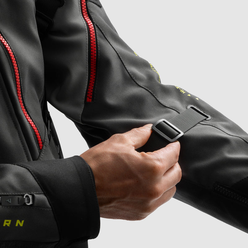 Rebelhorn Hardy 3.0 Textil MC Touringjacka - Antracit/Grå/Gul