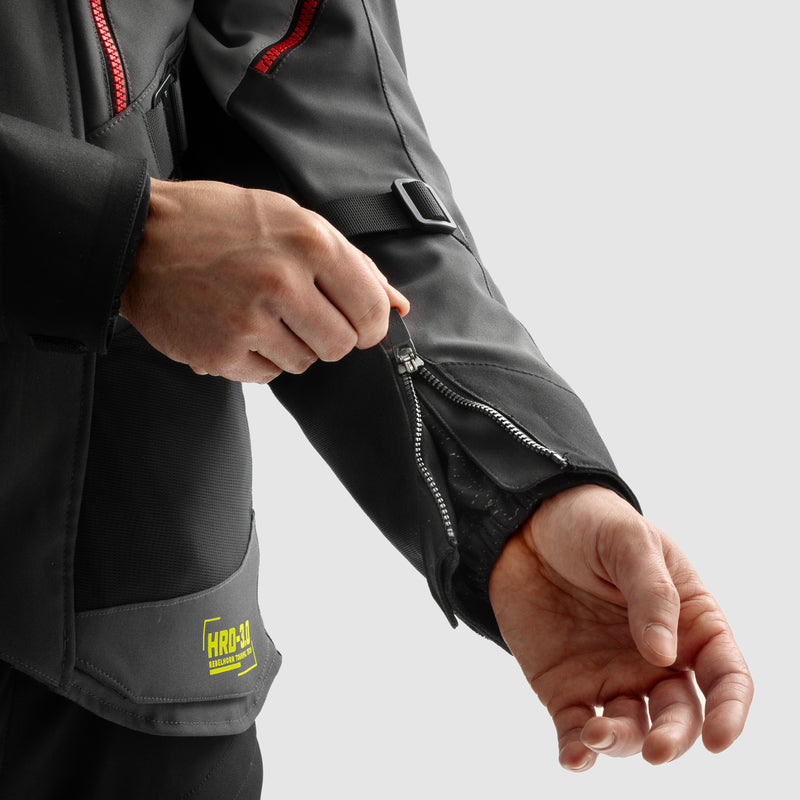 Rebelhorn Hardy 3.0 Textil MC Touringjacka - Antracit/Grå/Gul