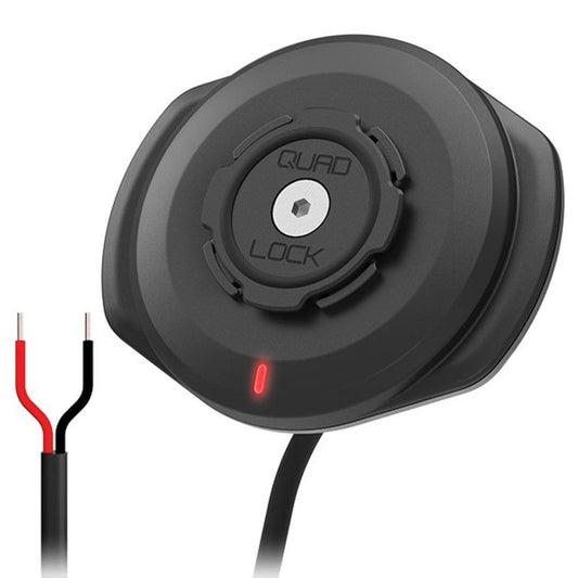 Quad Lock® Vattentåligt Trådlöst Laddhuvud – För direkt 12V–24V-anslutning