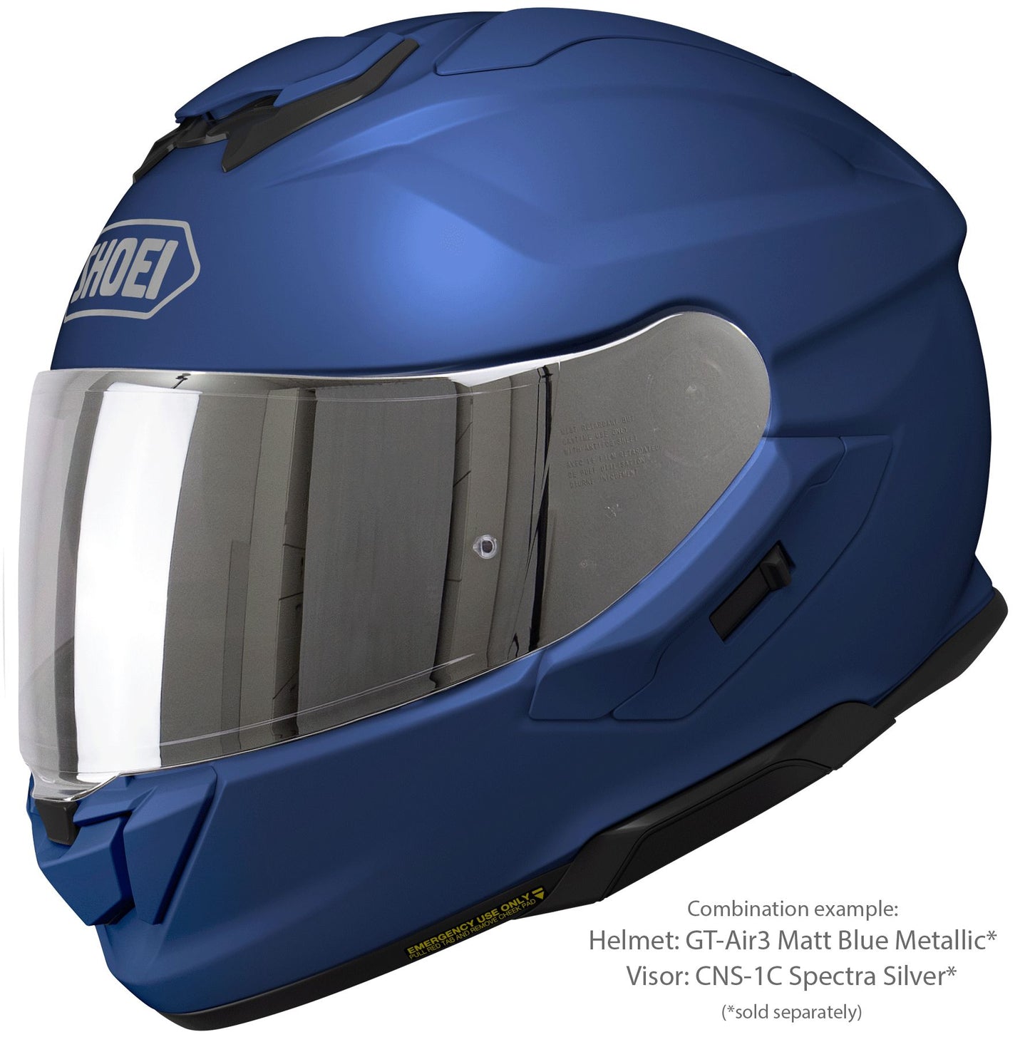 Shoei GT-Air 3 – Matt Blå Metallic MC-hjälm
