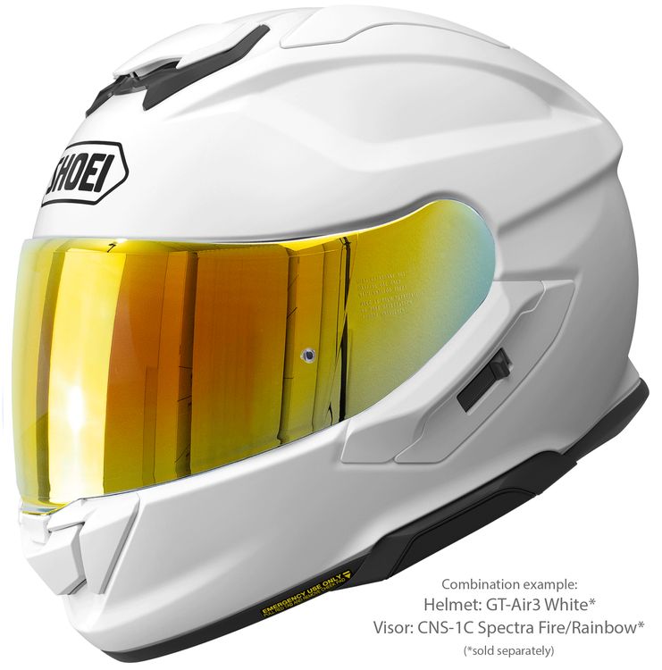 Shoei GT-Air3 Vit – Sportig Touring MC-hjälm