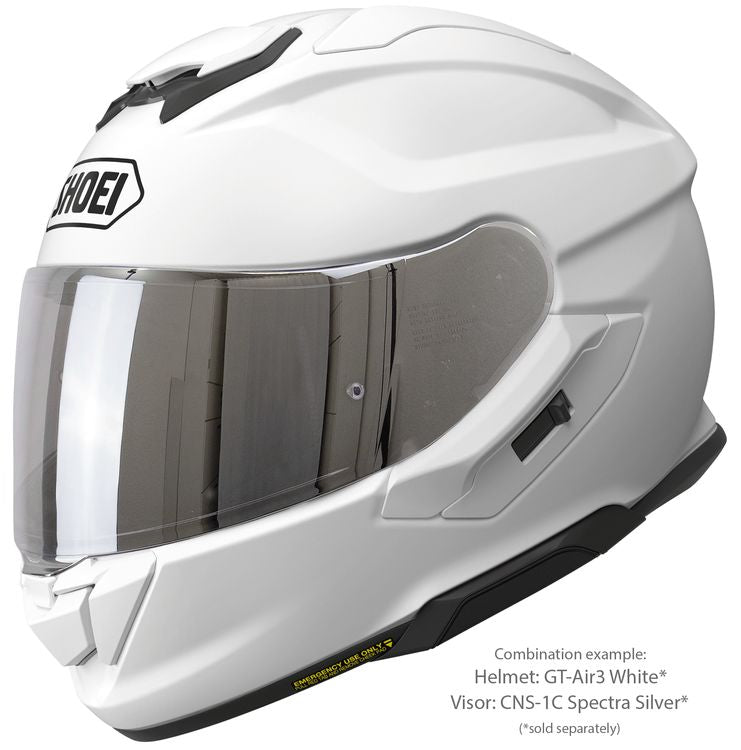 Shoei GT-Air3 Vit – Sportig Touring MC-hjälm