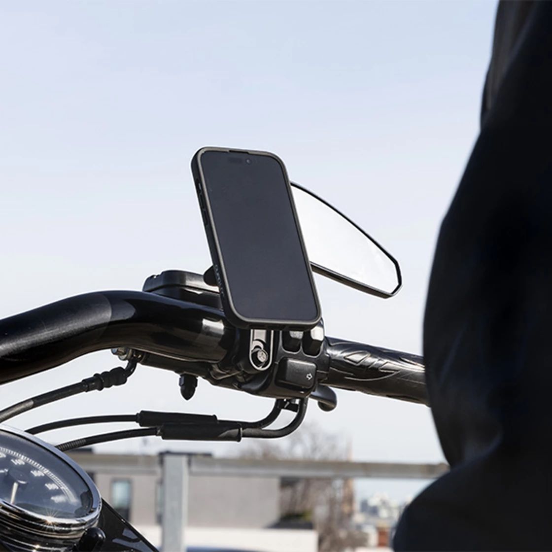 Ouad Lock Telefonhållare för motorcykelbroms/koppling