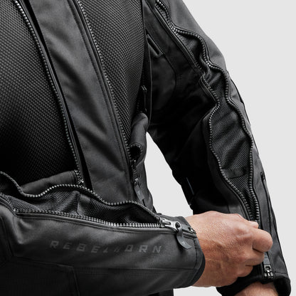Rebelhorn Cubby V Textil MC Touringjacka - Svart
