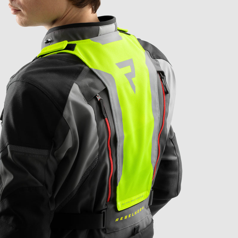 Rebelhorn Hardy 3.0 Textil MC Touringjacka - Antracit/Grå/Gul