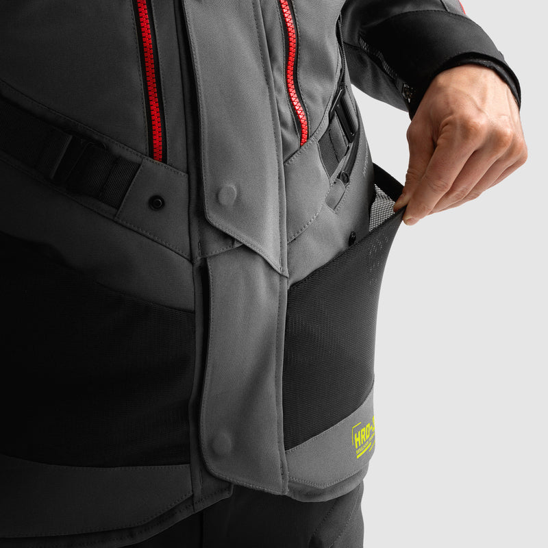 Rebelhorn Hardy 3.0 Textil MC Touringjacka - Antracit/Grå/Gul