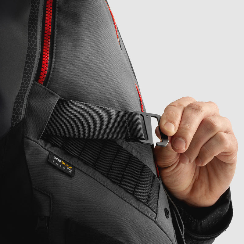 Rebelhorn Hardy 3.0 Textil MC Touringjacka - Antracit/Grå/Gul
