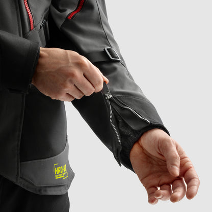 Rebelhorn Hardy 3.0 Textil MC Touringjacka - Antracit/Grå/Gul