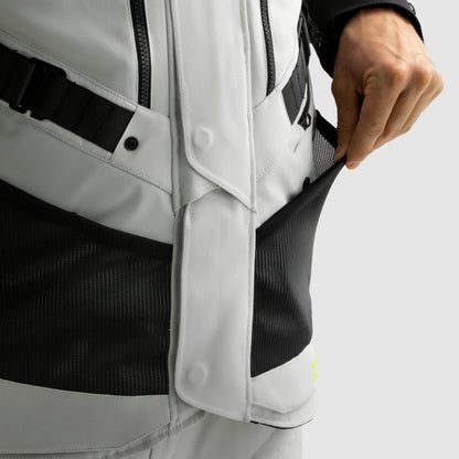 Rebelhorn Hardy 3.0 Textil MC Touringjacka - Svart/Grå/Neongul