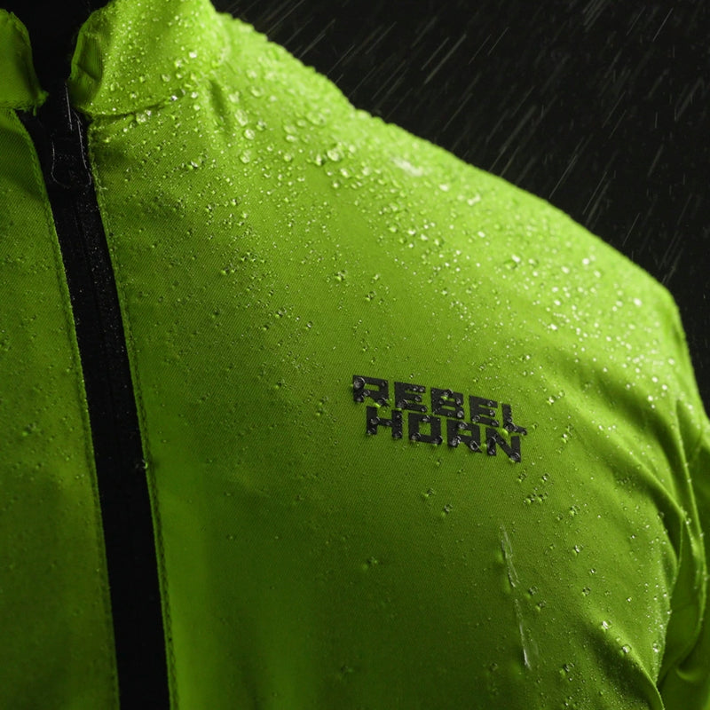 Rebelhorn Hardy 3.0 Textil MC Touringjacka - Svart/Grå/Neongul
