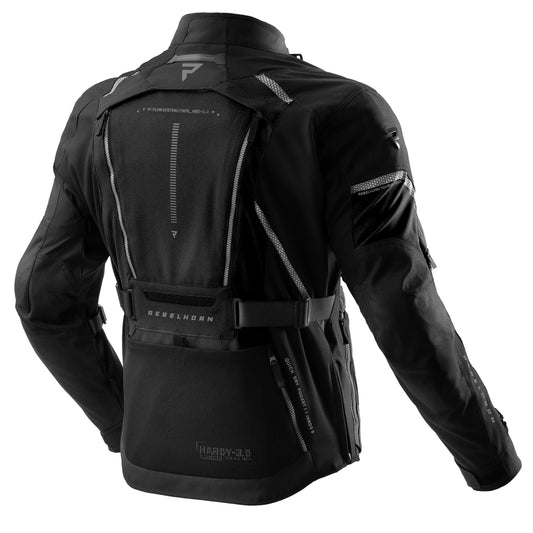 Rebelhorn Hardy 3.0 Textil MC Touringjacka - Svart