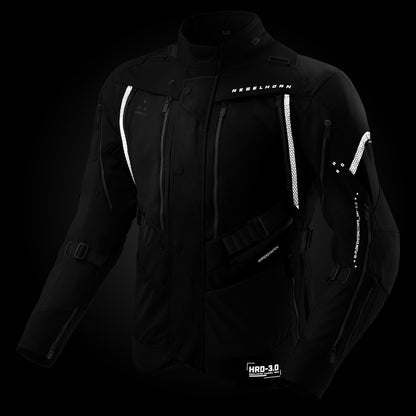 Rebelhorn Hardy 3.0 Textil MC Touringjacka - Svart