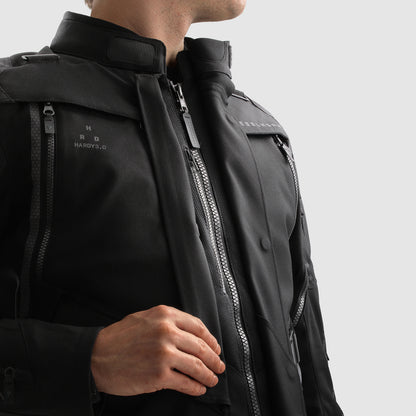 Rebelhorn Hardy 3.0 Textil MC Touringjacka - Svart