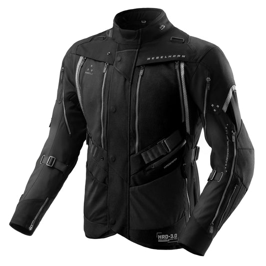 Rebelhorn Hardy 3.0 Textil MC Touringjacka - Svart