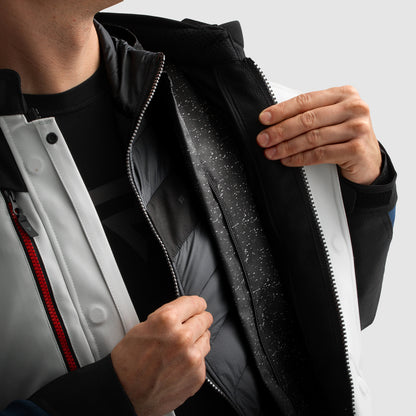 Rebelhorn Hardy 3.0 Textil MC Touringjacka - Blå/Grå/Röd