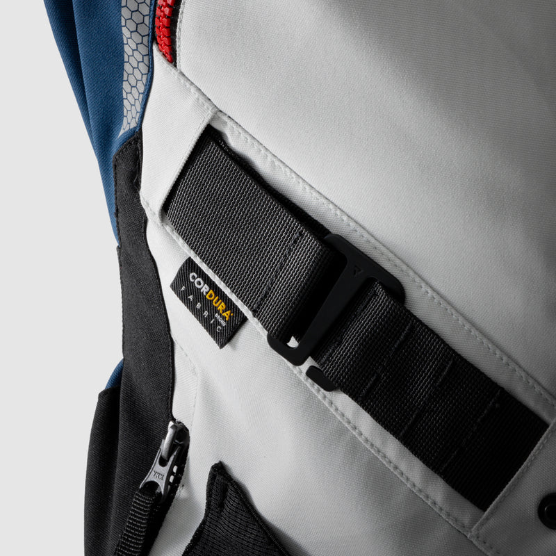 Rebelhorn Hardy 3.0 Textil MC Touringjacka - Blå/Grå/Röd
