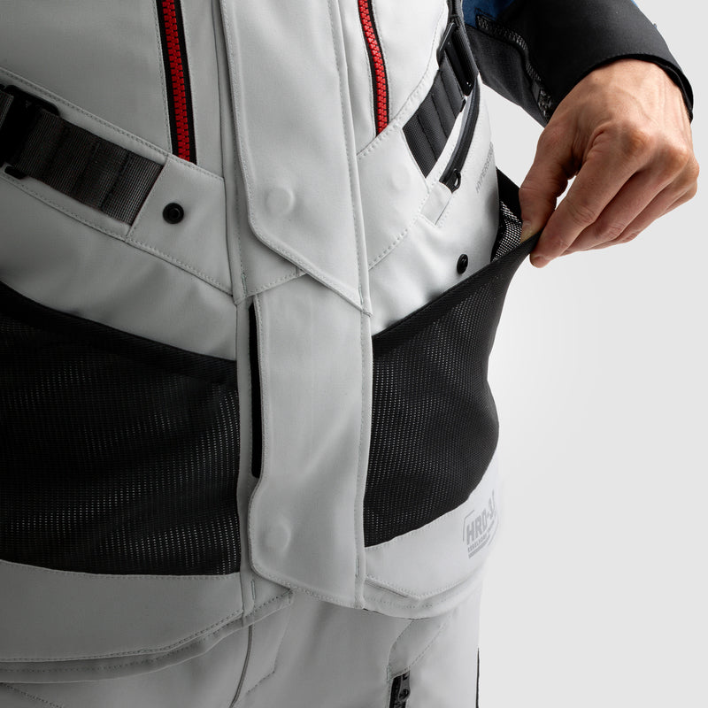 Rebelhorn Hardy 3.0 Textil MC Touringjacka - Blå/Grå/Röd