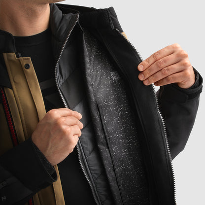 Rebelhorn Hardy 3.0 Textil MC Touringjacka - Desert/Grå/Röd