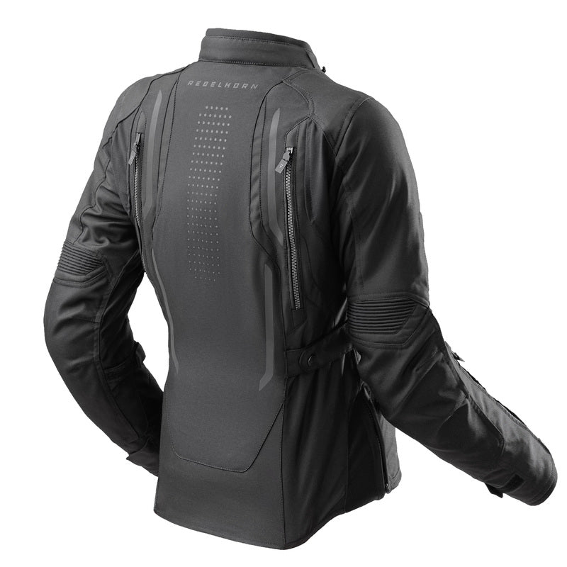 Rebelhorn Hiker IV Svart Dam MC-jacka