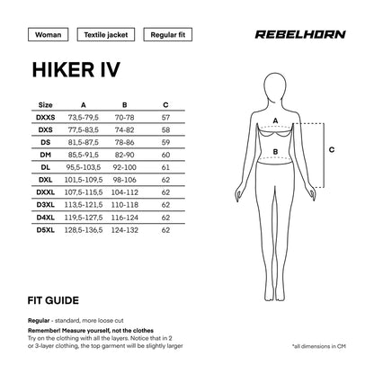 Rebelhorn Hiker IV Svart Dam MC-jacka