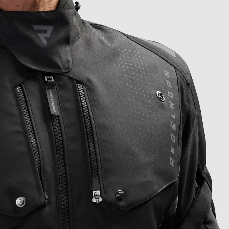 Rebelhorn Hiker IV Textil Touringjacka - Svart