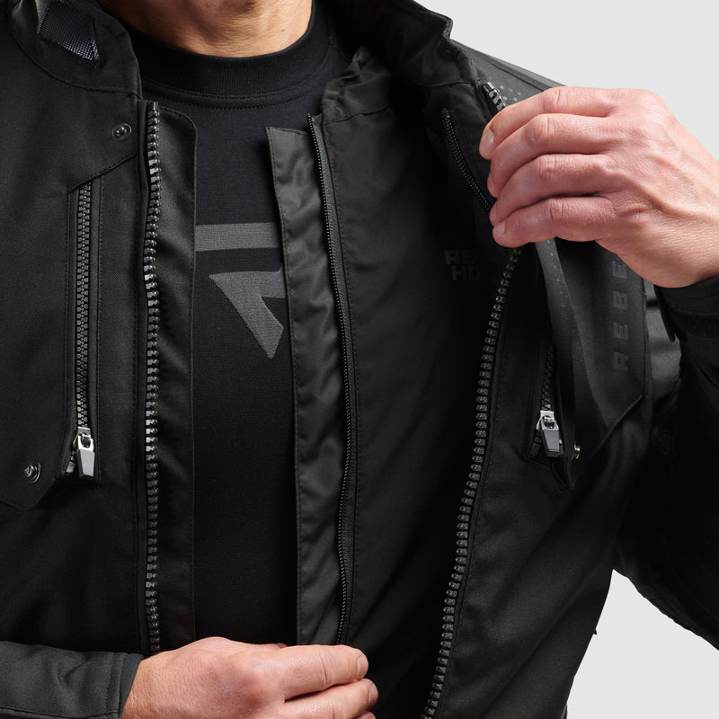Rebelhorn Hiker IV Textil Touringjacka - Svart