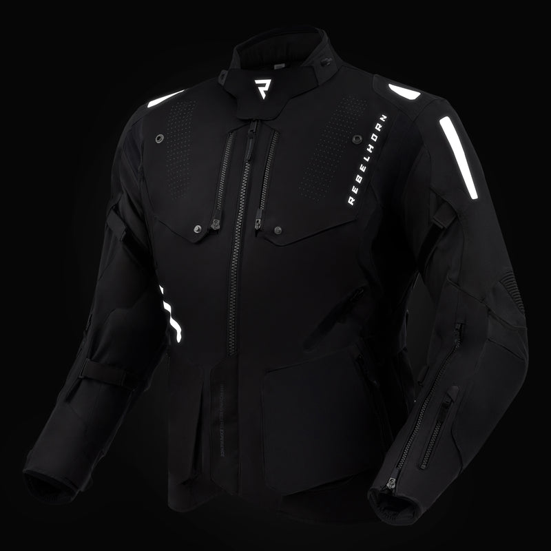 Rebelhorn Hiker IV Textil Touringjacka - Svart