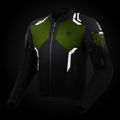 Rebelhorn Jax Textiljacka - Svart/Neongul