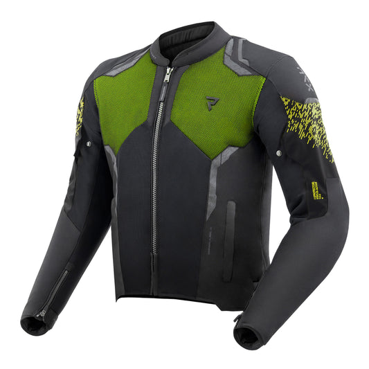 Rebelhorn Jax Textiljacka - Svart/Neongul