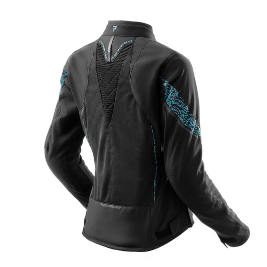 Rebelhorn Jax Lady Textil MC-Jacka - Svart/Blå