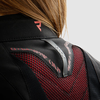Rebelhorn Jax Lady Textil MC-Jacka - Svart/Röd