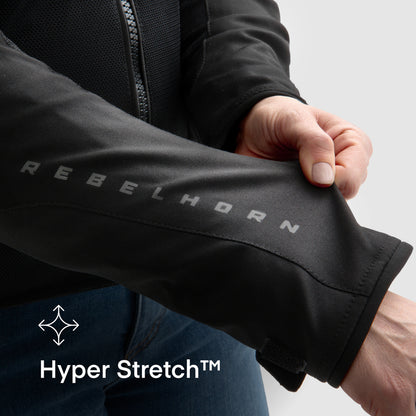 Rebelhorn Jax Lady Textil MC-Jacka - Svart/Röd