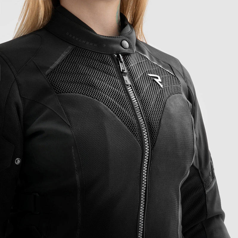 Rebelhorn Jax Lady Textil MC-Jacka - Svart