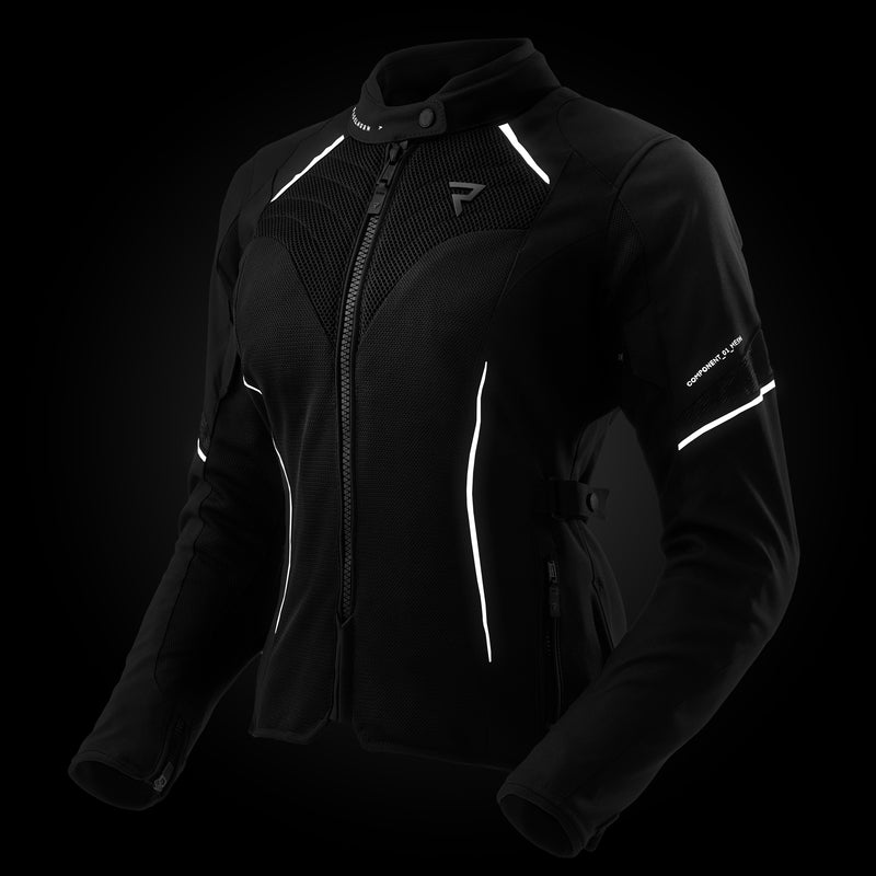 Rebelhorn Jax Lady Textil MC-Jacka - Svart