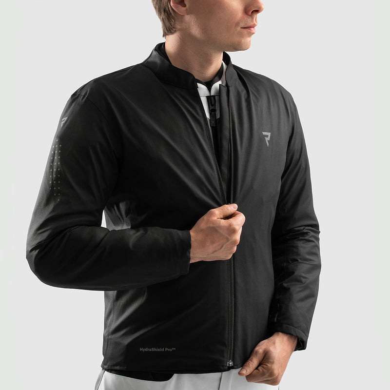 Rebelhorn Borg II Textil MC-jacka – Svart/Grå/Röd