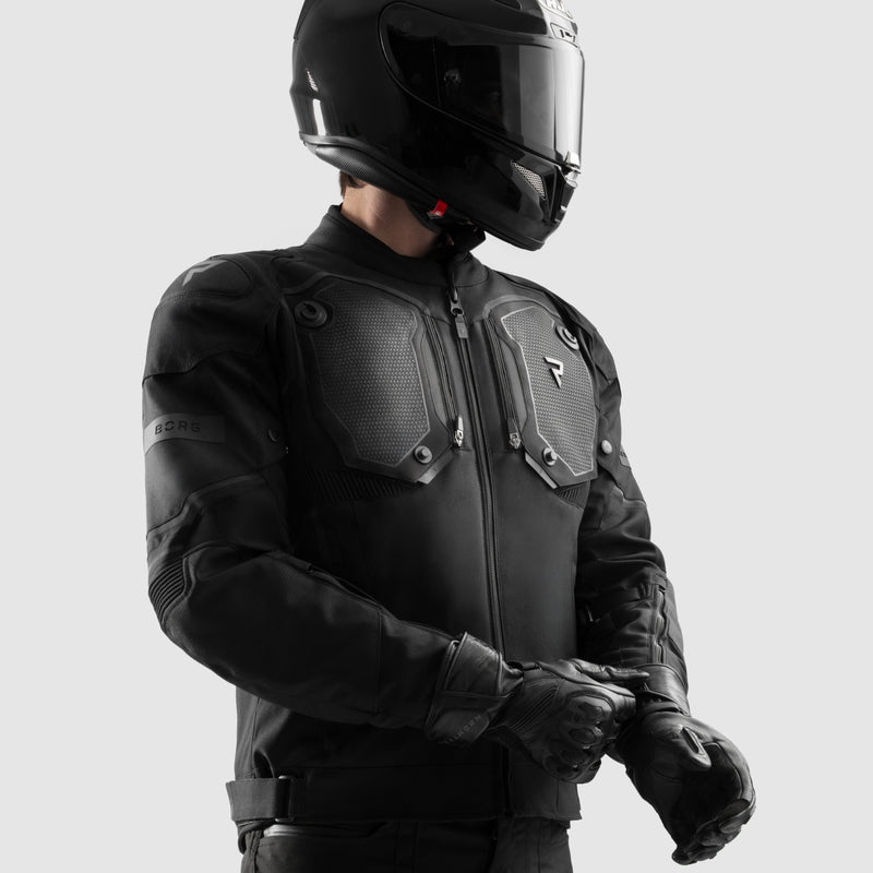 Rebelhorn Borg II Svart Textil MC-jacka