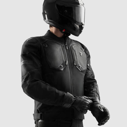 Rebelhorn Borg II Svart Textil MC-jacka