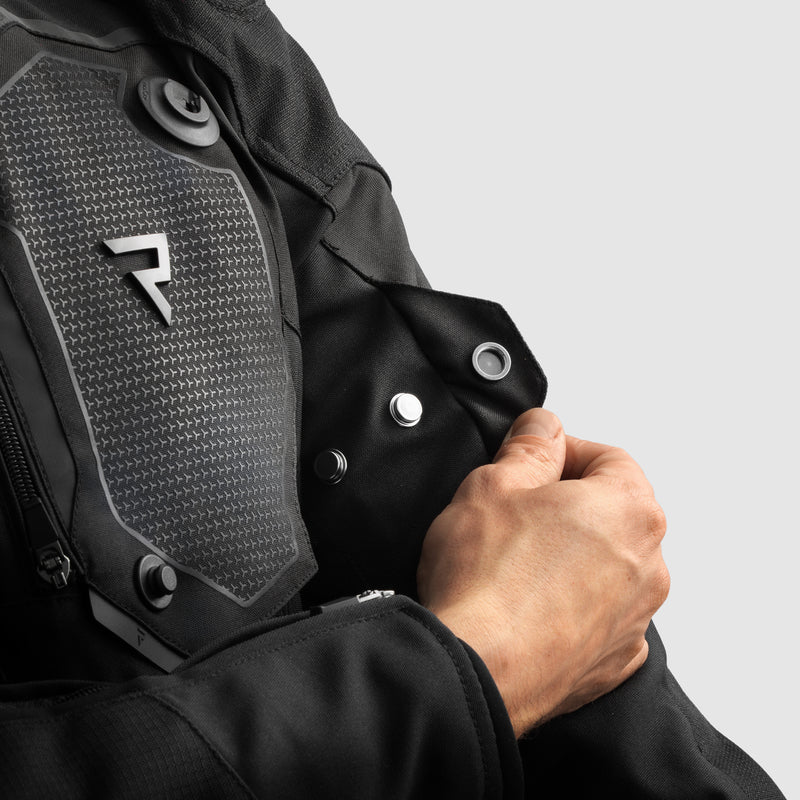 Rebelhorn Borg II Svart Textil MC-jacka
